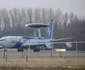 Primul dintre cele trei avioane AWACS care vor opera din România aterizează în Otopeni, Ilfov. FOTO Inquam Photos / George Călin