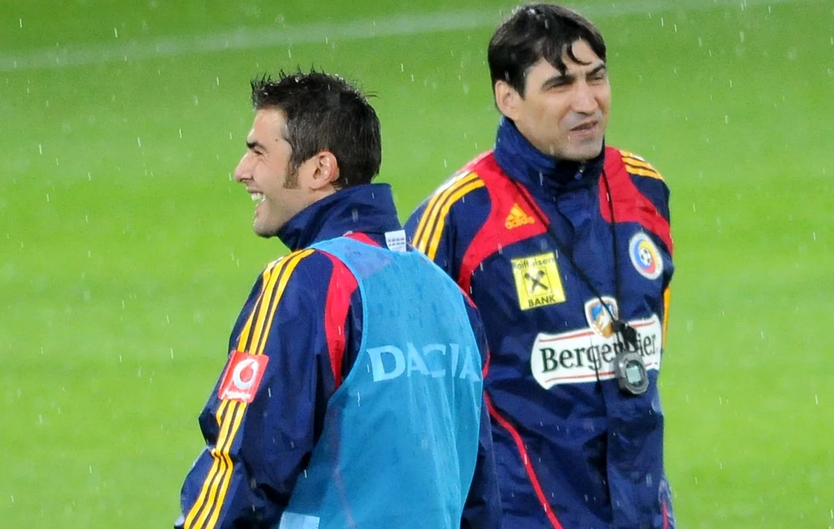 Adrian Mutu şi Victor Piţurcă FOTO Răzvan Păsărică