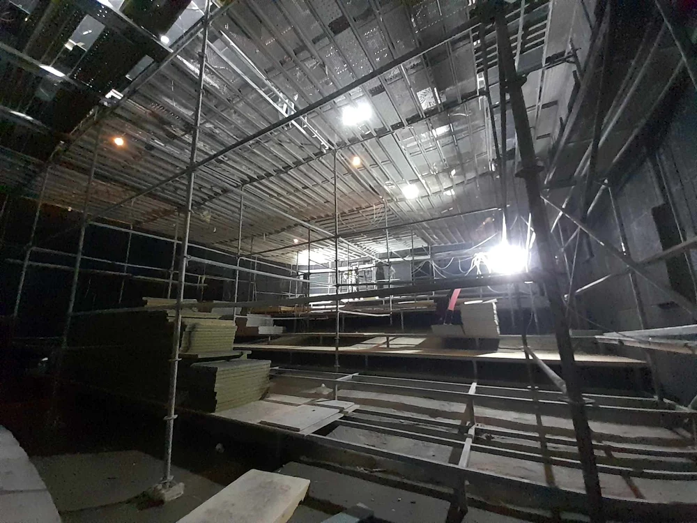 Șantierul de la Studio FOTO Ștefan Both