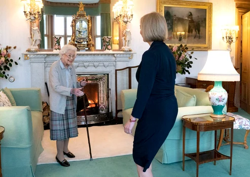 Regina Elisabeta a primit o la Balmoral pe Liz Truss în 2022, 6 septembrie, GettyImages