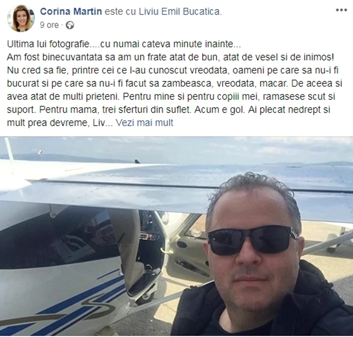 Mesajul dureros postat pe facebook de către Corina Martin, preşedinta Federaţiei Asociaţiilor de Promovare Turistică din România