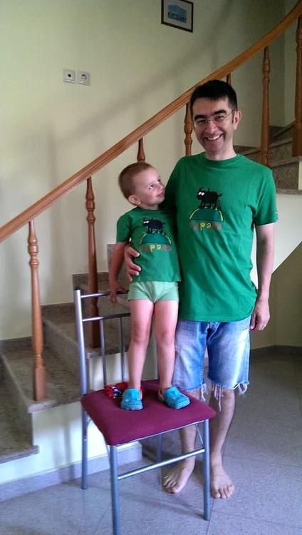 Mihai Găinuşă este un tătic de nota 10