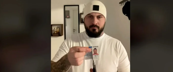 Mai mulți români își distrug buletinele și pașapoartele Foto: Captură video TikTok