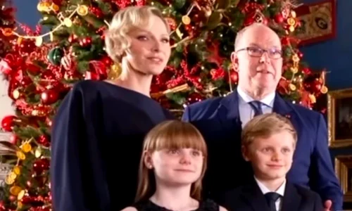 Charlene, Albert și copiii de Anul Nou, Instagram png