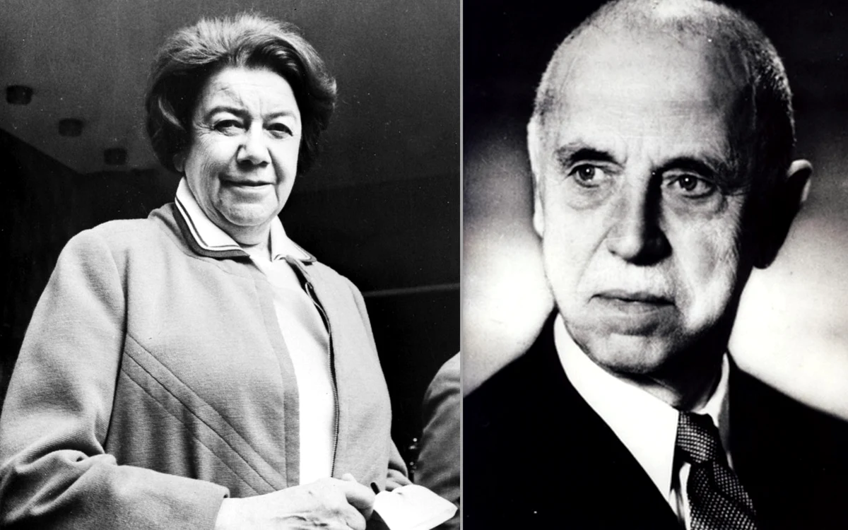 Ana Aslan și Constantin Parhon. Sursa: Wikipedia. 