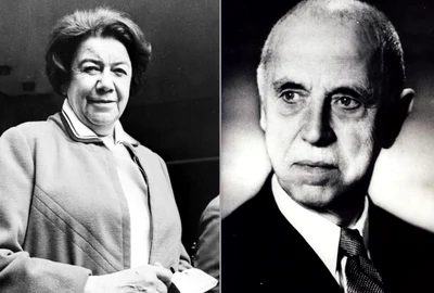 Ana Aslan si Constantin Parhon  Sursa WIKIPEDIA jpg