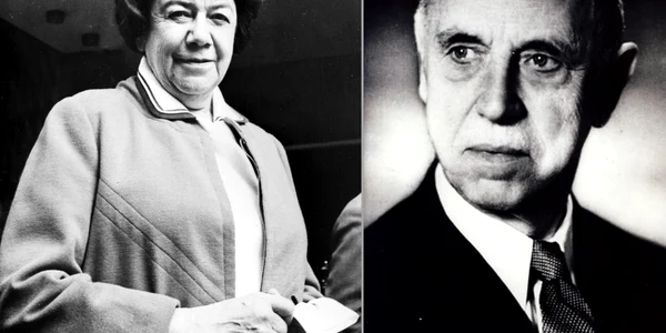 Ana Aslan si Constantin Parhon  Sursa WIKIPEDIA jpg
