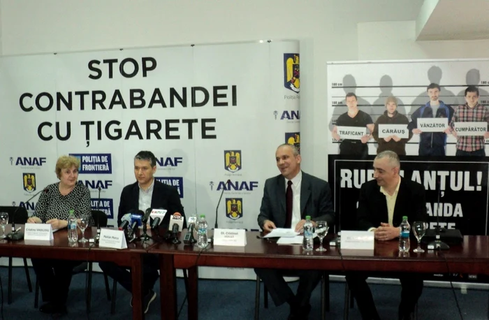 Lansarea campaniei publice împotriva contrabandei cu ţigări FOTO: Florin Jbanca