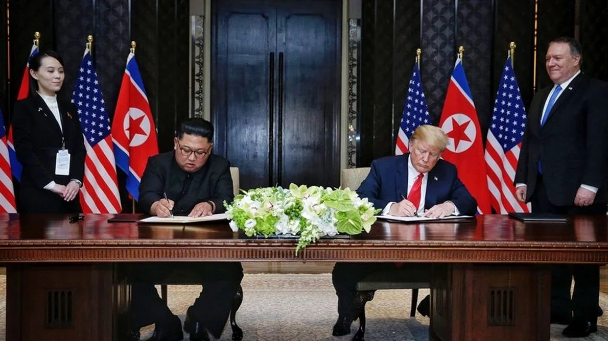 Ce conține declaraţia comună semnată de Donald Trump şi Kim Jong un la  Singapore jpeg