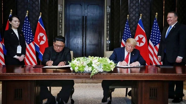 Ce conține declaraţia comună semnată de Donald Trump şi Kim Jong un la Singapore jpeg