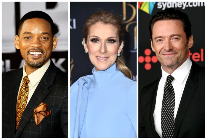 Will Smith, Celine Dion şi Hugh Jackman se numără printre vedetele care împlinesc anul acesta 50 de ani FOTO Getty Images