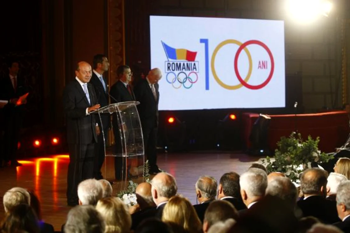 Traian Basescu la centenarul COSR