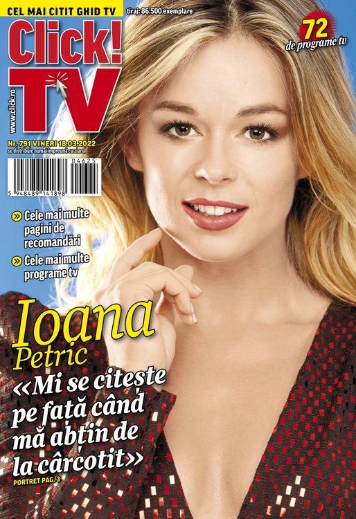 Ioana Petric a povestit pentru noua ediție a revistei Click! TV cu ce se ocupă în afară de job-ul din televiziune