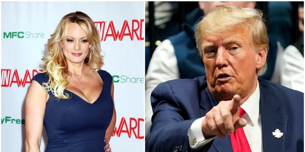 Stormy Daniels și Donald Trump FOTO Profimedia jpg