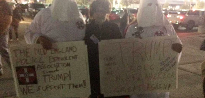 Membri ai Ku Klux Klan, mesaje de susţinere pentru Donald Trump