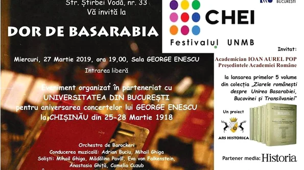 «Dor de Basarabia», eveniment cu muzică şi istorie jpeg