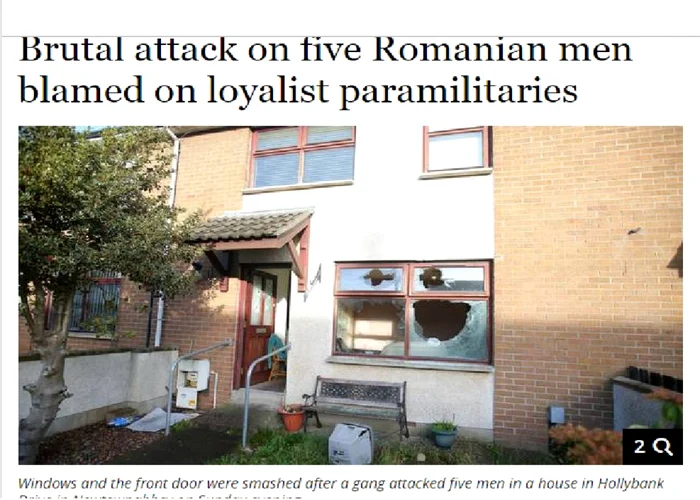 Locuinţa în care stăteau românii a fost făcută praf