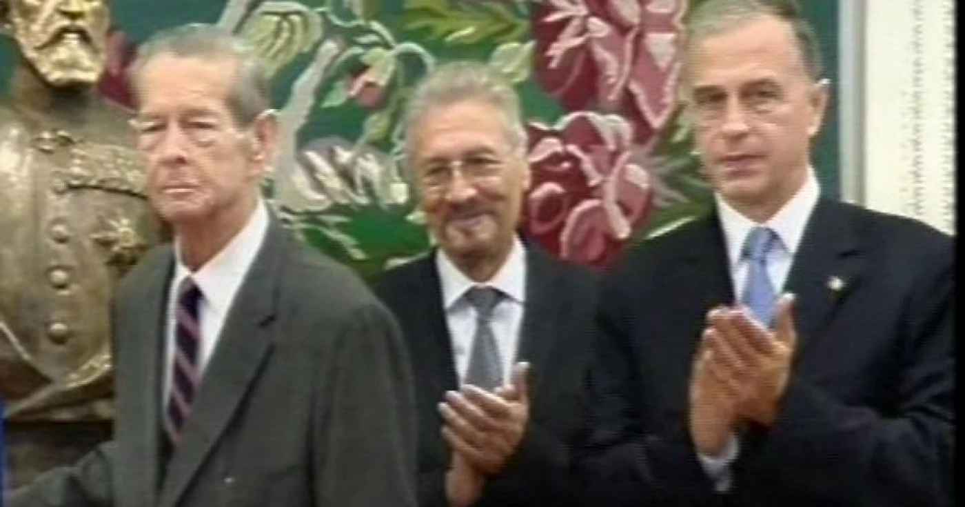 Regele Mihai în Parlament