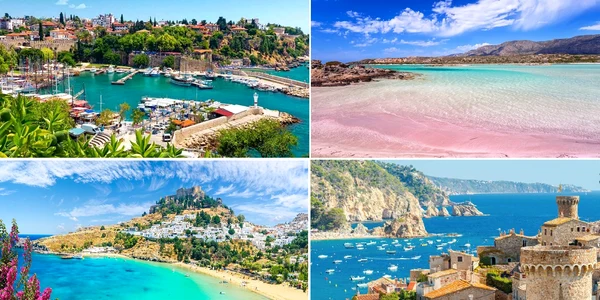 Destinații de vacanță la mare perfecte cu temperaturi peste 25 de grade încă din aprilie mai Colaj Tourism&DMS 