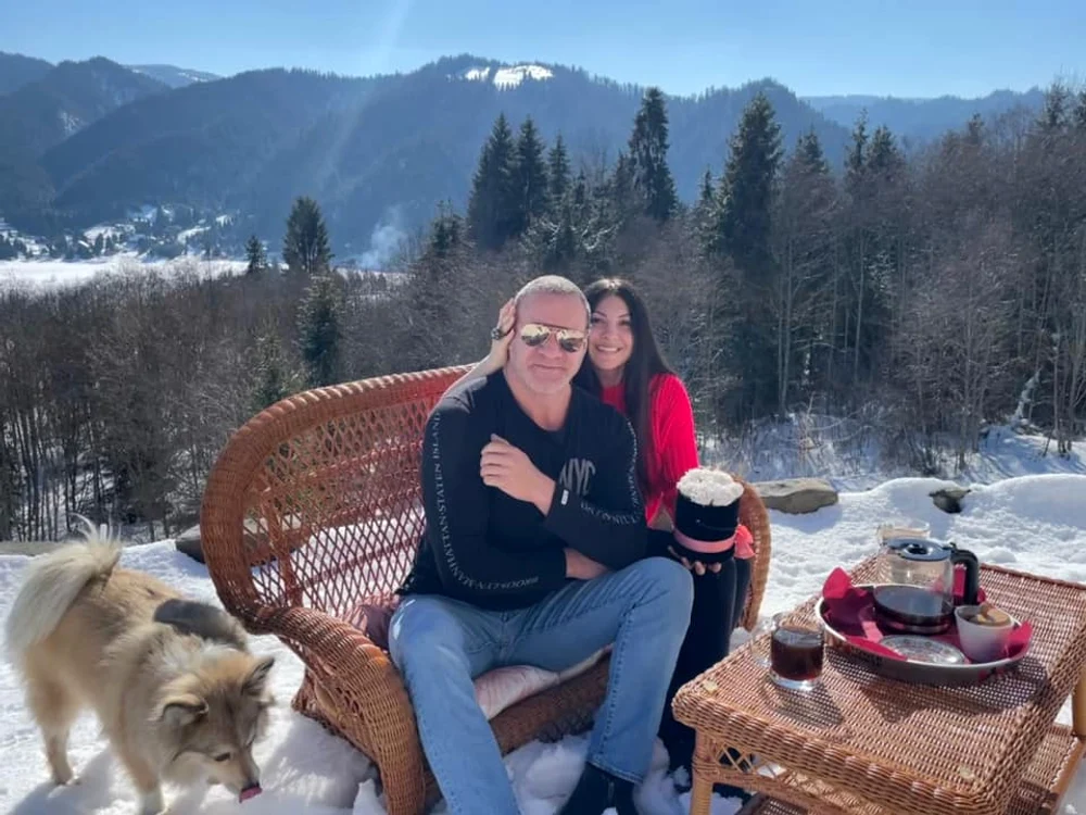 Alin Oprea şi Medana au petrecut un weekend la munte foto: Facebook