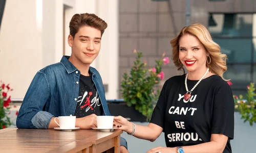 Ileana Badiu și fiul ei Sasha foto: OK Magazine