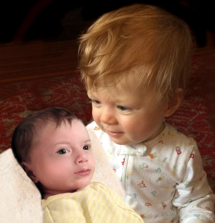 Conform specialiștilor așa va arăta copilul Prințului Harry și al lui Meghan. Două ipostaze: la naștere și re4spectiv la 1-2 ani