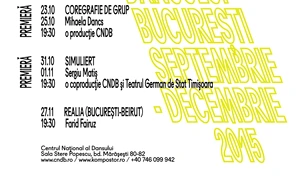 Centrul Naţional al Dansului Bucureşti începe stagiunea de spectacole 2015 2016 jpeg