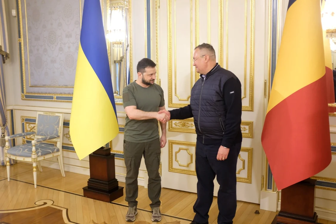 Premierul Ciucă s-a întâlnit cu Volodimir Zelenski. Foto: Facebook/Guvernul României