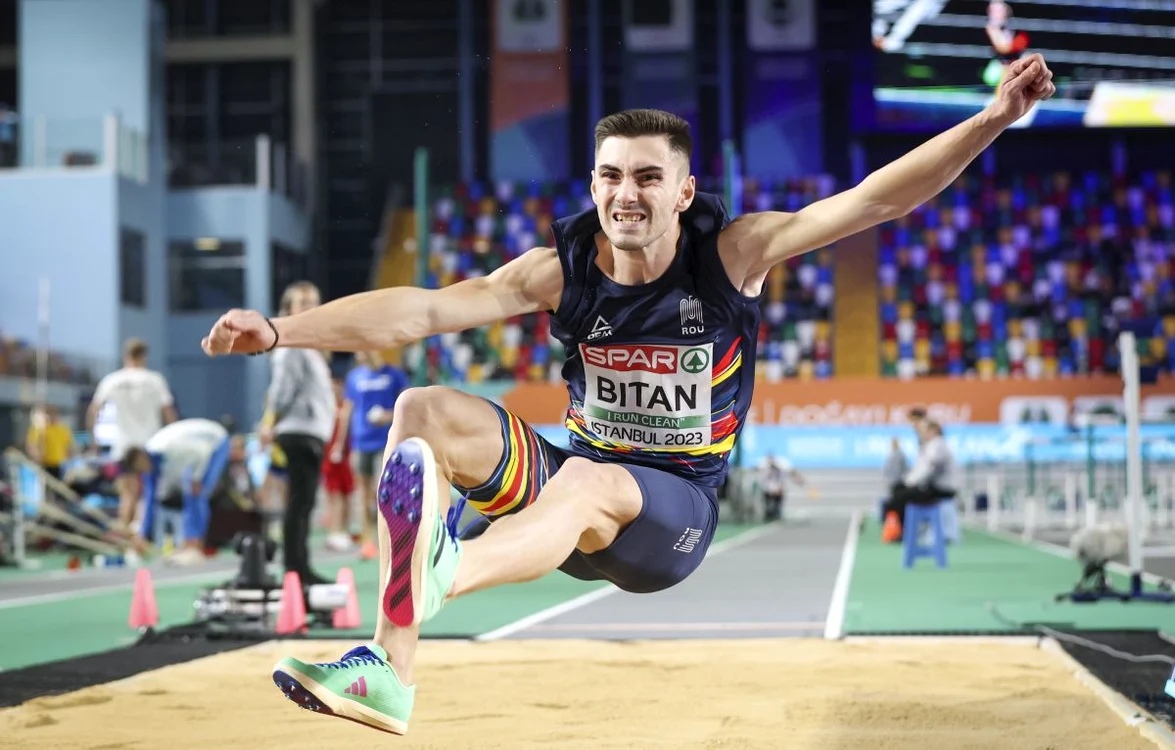 Gabriel Bitan și săritura care i-a adus bronzul european (FOTO: EPA)