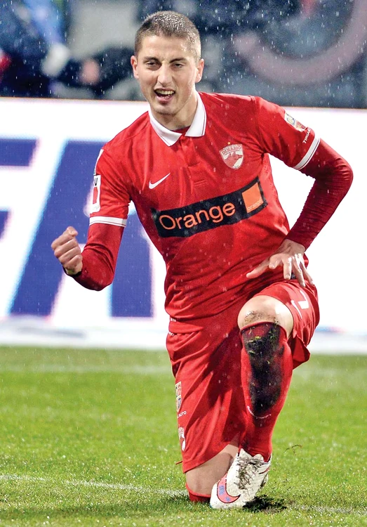 Grozav a marcat, cu capul, primul gol al dinamoviştilor în meciul cu Ceahlăul