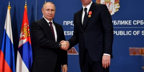 Vizita Putin in Serbia/ Vladimir Putin Alecksandr Vucici FOTO AFP