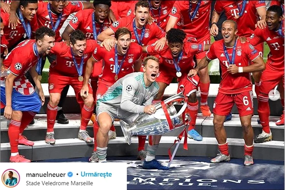 Postarea lui Manuel Neuer a avut aproape un milion de like-uri în circa 12 oreFoto: Instagram/ManuelNeuer