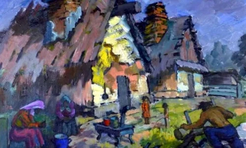 Artiştii Şcolii de la Baia Mare în expoziţie la Bucureşti jpeg