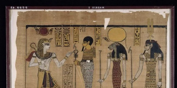 Papirus reprezentând domnia lui Ramses al III-lea FOTO AFP
