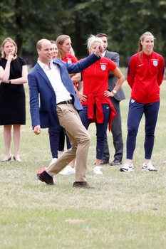 The Duke Of Cambridge Hosts A Good Luck Send Off For The England Women Football Team jpeg