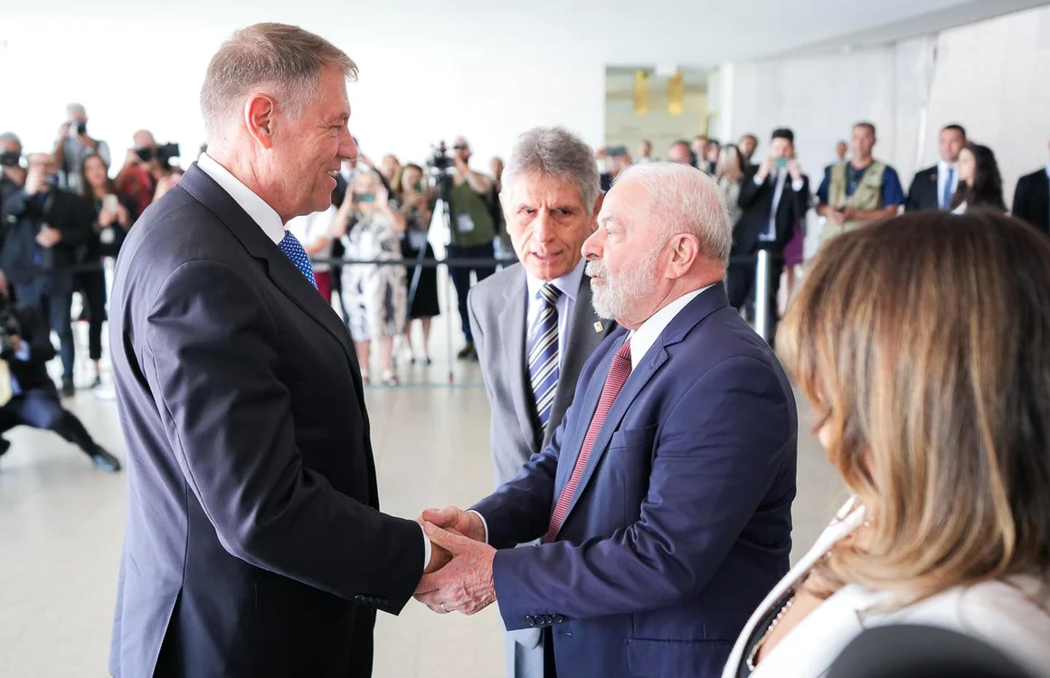 Klaus Iohannis, cu președintele Braziliei, Lula / foto: arhiva personală