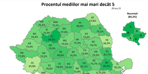 harta evaluare nationala 2021
