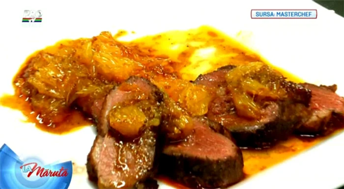 Pieptul de raţă cu portocale pe care l-a gătit Marian