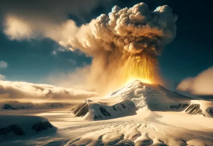Vulcanul Erebus, cel mai înalt vulcan activ din Antarctica, nu elimină doar gaze, ci și praf de aur