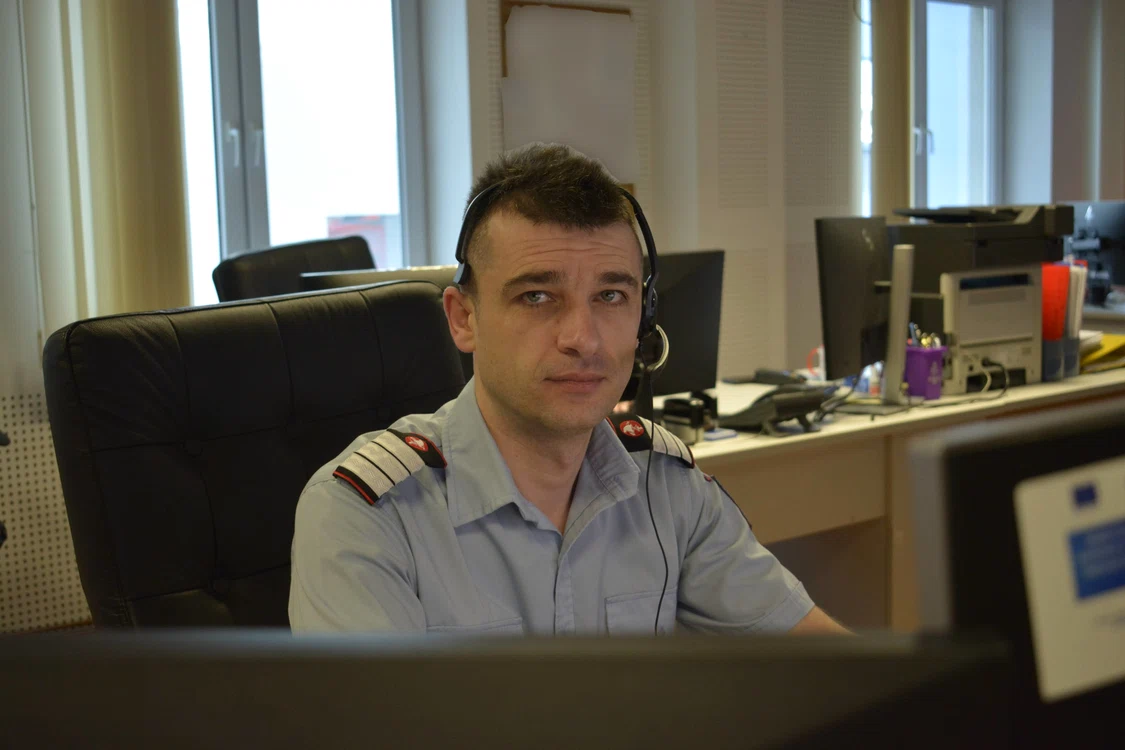 Florin Oneț, în ziua în care a salvat copilul de la moarte. Sursa foto: ISU Cluj