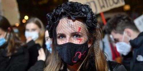 Mars impotriva avortului in Polonia FOTO EPA-EFE