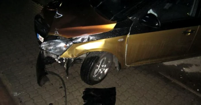 Tânăra vinovată de producerea accidentului s-a ales cu dosar penal