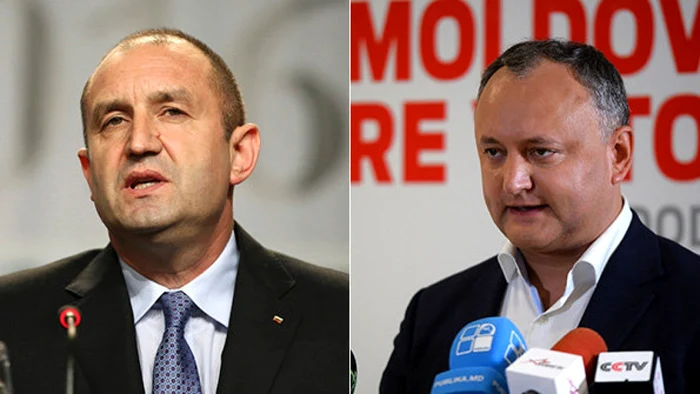 Rumen Radev, noul preşedinte al Bulgariei, şi Igor Dodon, noul preşedinte al Republicii Moldova FOTO The Economist