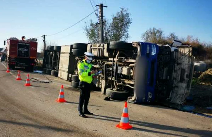 Accidentul a avut loc în Vrancea FOTO: IPJ Vrancea