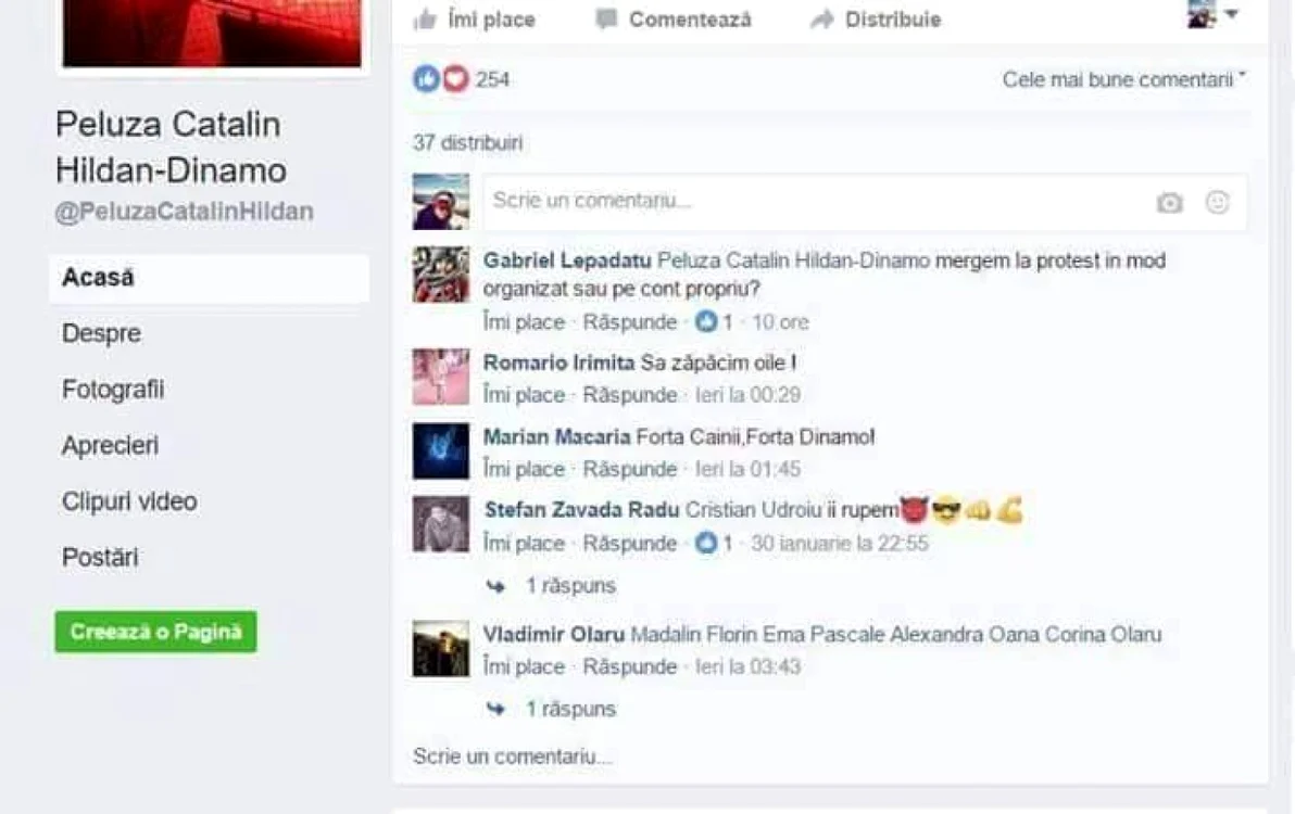 protest discutie suporteri