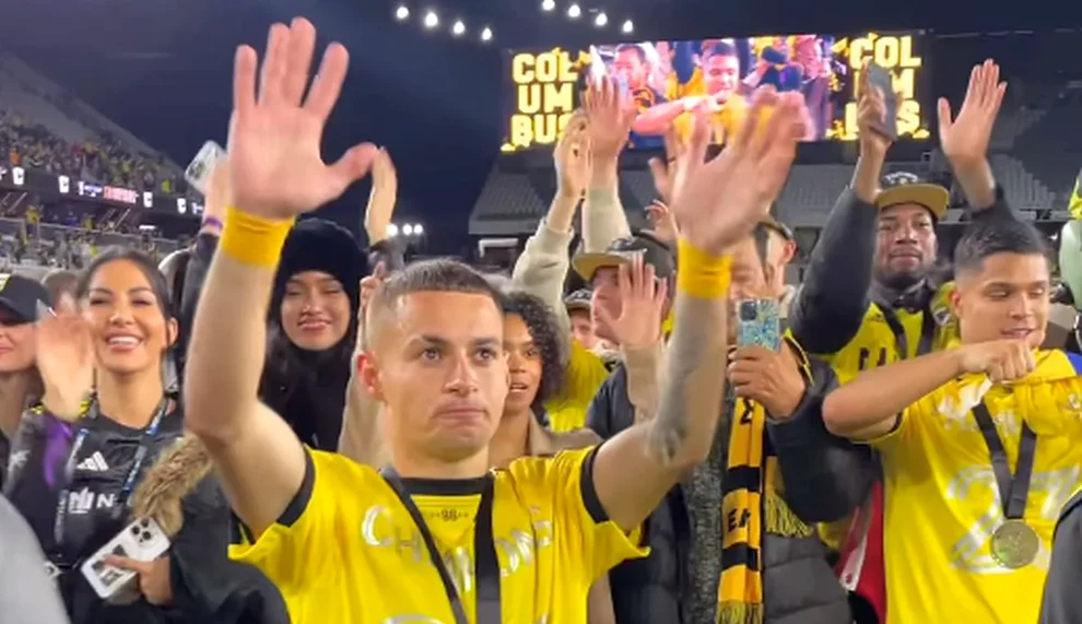 Alex Mățan e campion en titre în fotbalul din SUA. Foto Columbus Crew