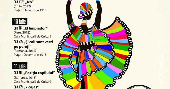 Afişul festivalului CineLatino - ediţia 2013