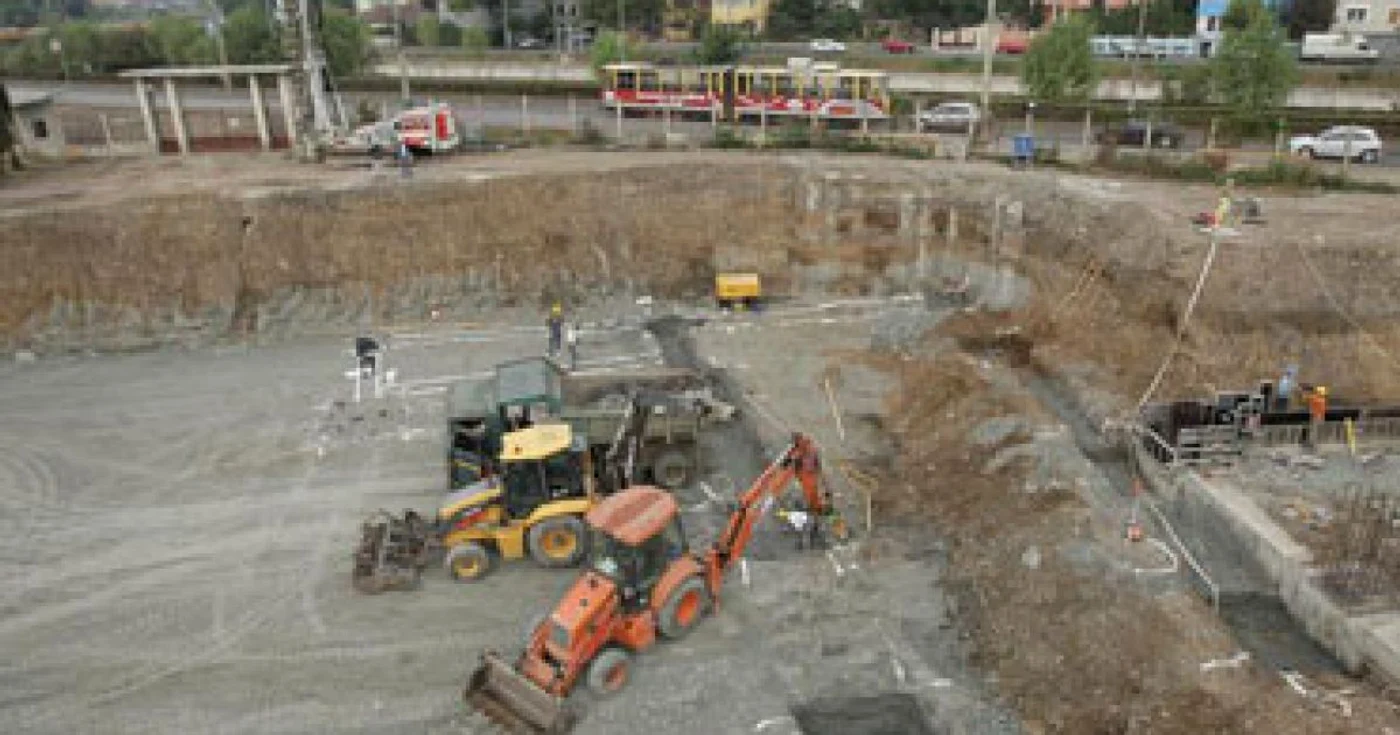 Cluj: VIDEO Se ridică primii stâlpi ai celui mai mare stadion din Transilvania - Fotogalerie