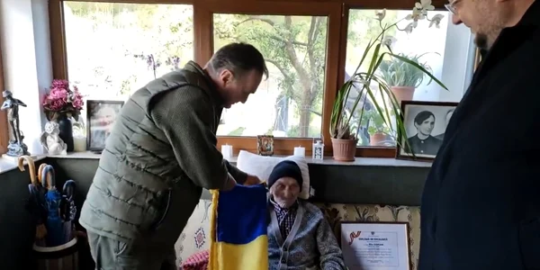 Cel mai longeviv veteran de război în viață din România Ilie Ciocan din Vâlcea Foto captură video 1 jpg