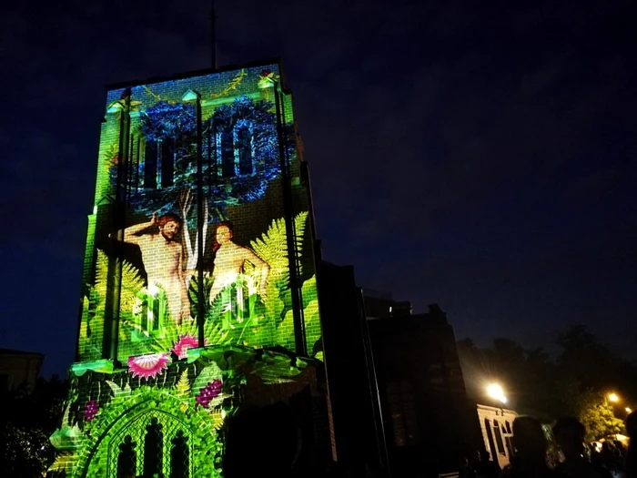 Biserica Anglicană video-mapping 